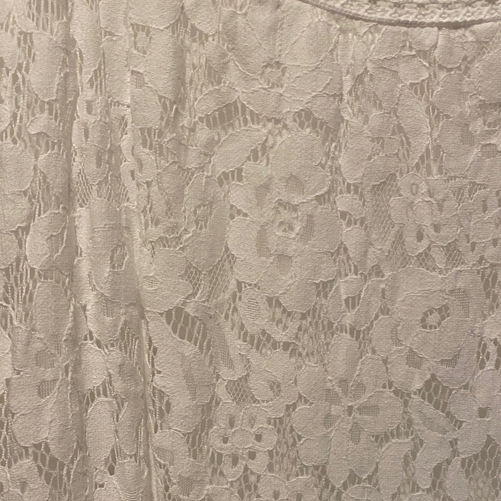 Impressions Ivory Lace Maxi Dress - Picture 9 of 9